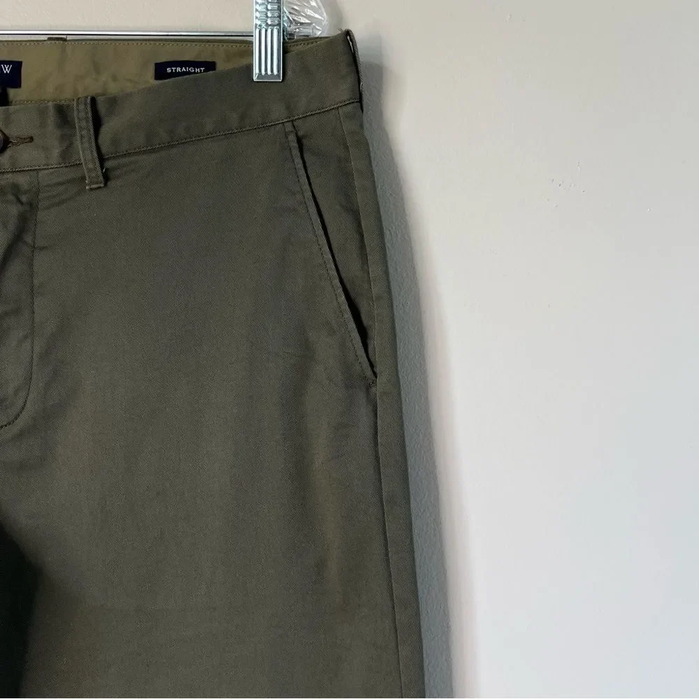 J. Crew Straight-fit Flex Chino Tarnished Metal Men's Pants Size 34Wx32L